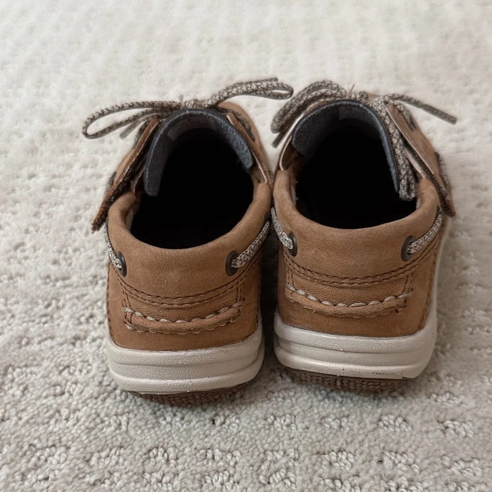 Sperry Kids Brown Suede Lace-Up Boat Shoes